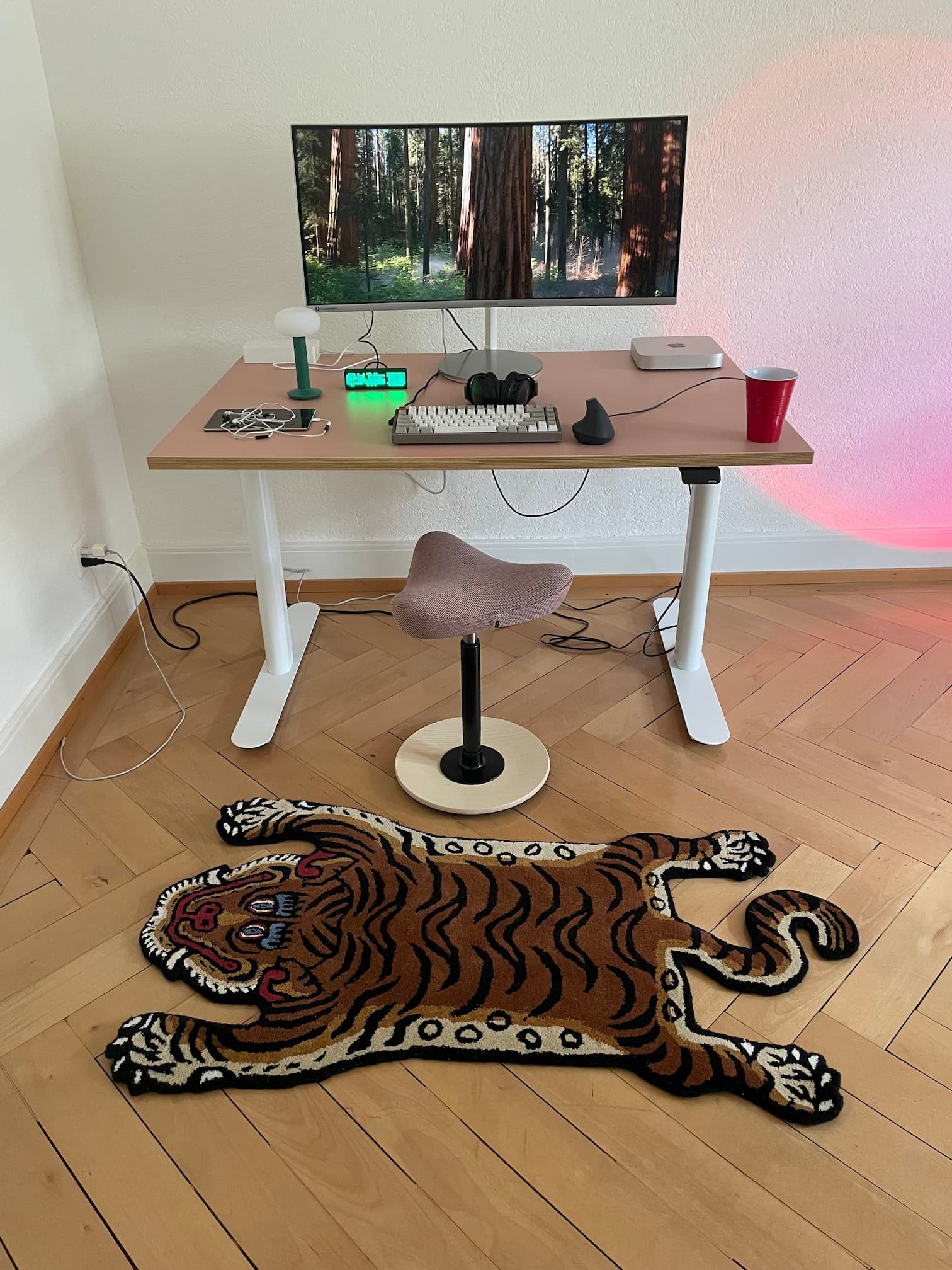 My desk setup far away
