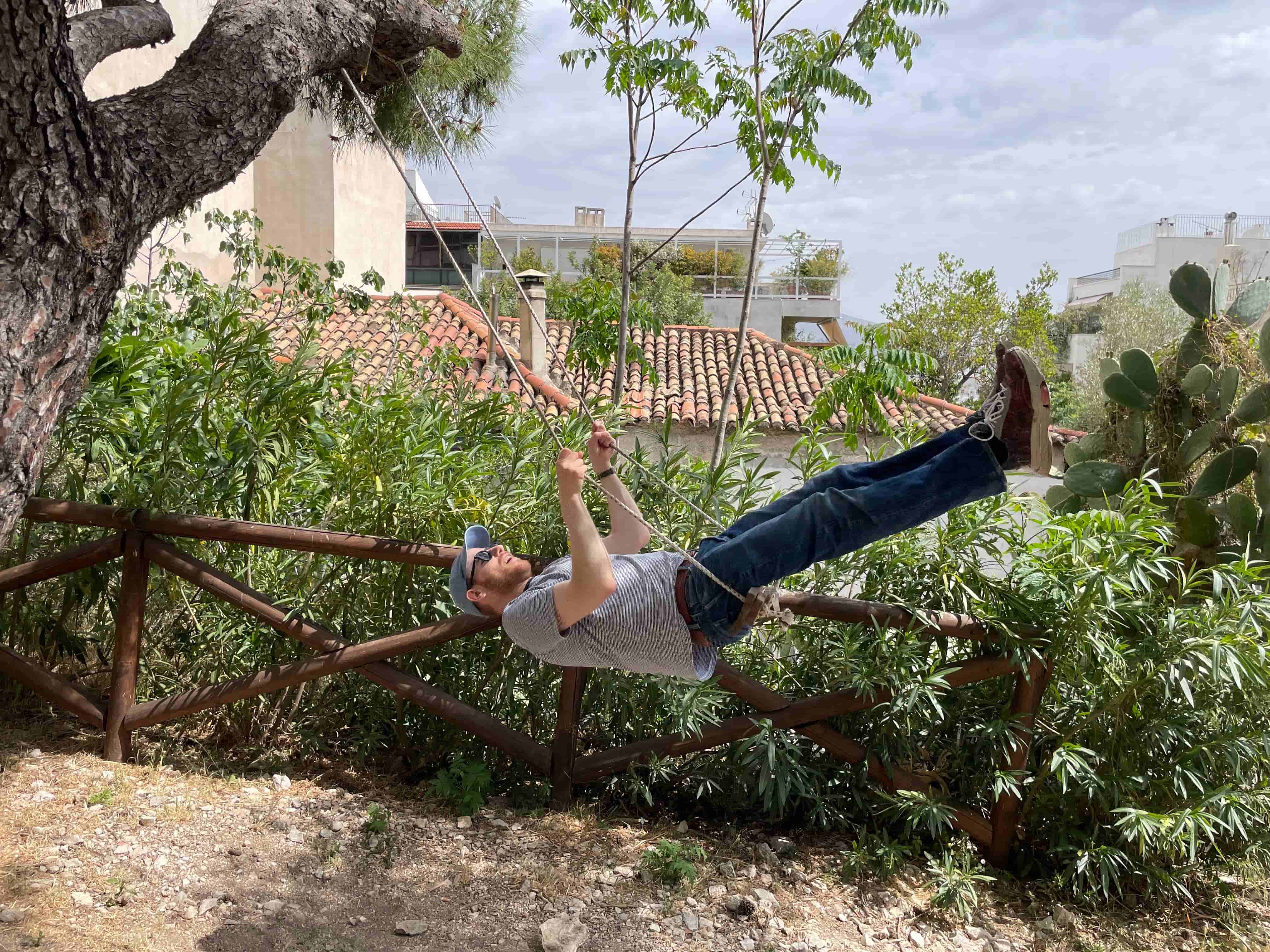 Picture of Fredd on a Swing