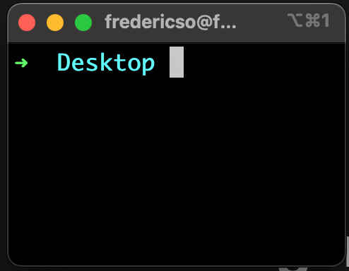 Example of a Mac Terminal Interface